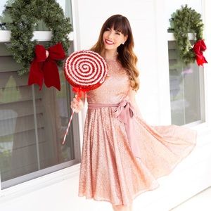 Gal Meets Glam Holiday Sequin Dress